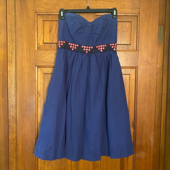 Anthropologie Floreat Fairy Cake Strapless Dress 0 - Picture 3 of 11